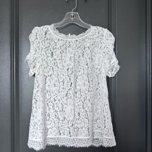 Lace Short Sleeve Top